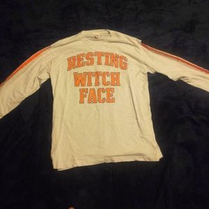 Euc large vs pink l/s halloween campus tee